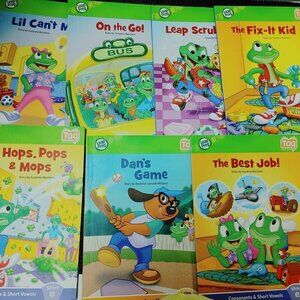 Leap Frog TAG Learn to Read Book Sets Consonants & Vowels Lot of 7 Books